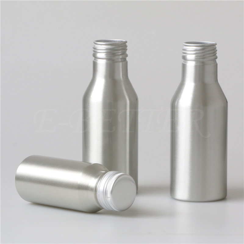 厂家定制 300ml铝制饮料螺口金属瓶可抛光保健液体片剂铝瓶