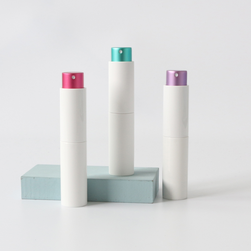 10ml塑料香水分装喷雾瓶 便携式化妆品瓶 旋转按压口红管式香水樽